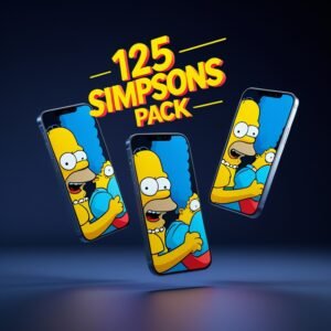 Pack 125 Vídeos Os Simpsons para Reels, Shorts e TikTok | 9:16 HD